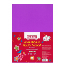 Фоаміран 20х30см, 2мм MAXI 61619-12 фіолетовий (5арк. в уп.) (ціна за уп.) /MX61619-12/