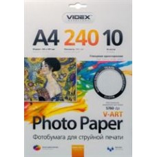 Фотопапір глянцевий А4, 240г/м, 10арк. фактура чешуя, Videx AHWA4-240/10