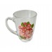 Чашка скло Капучино Квіти акварель 300мл 3720 ОСЗ