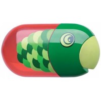 Чинка пластик. Faber-Castell 183525 Папуга, з контейнером 2отв. /183525/