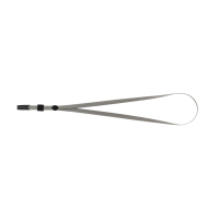 Шнурок для бейджа BUROMAX 5426-09 з кліпом, сірий (50) /BM.5426-09/